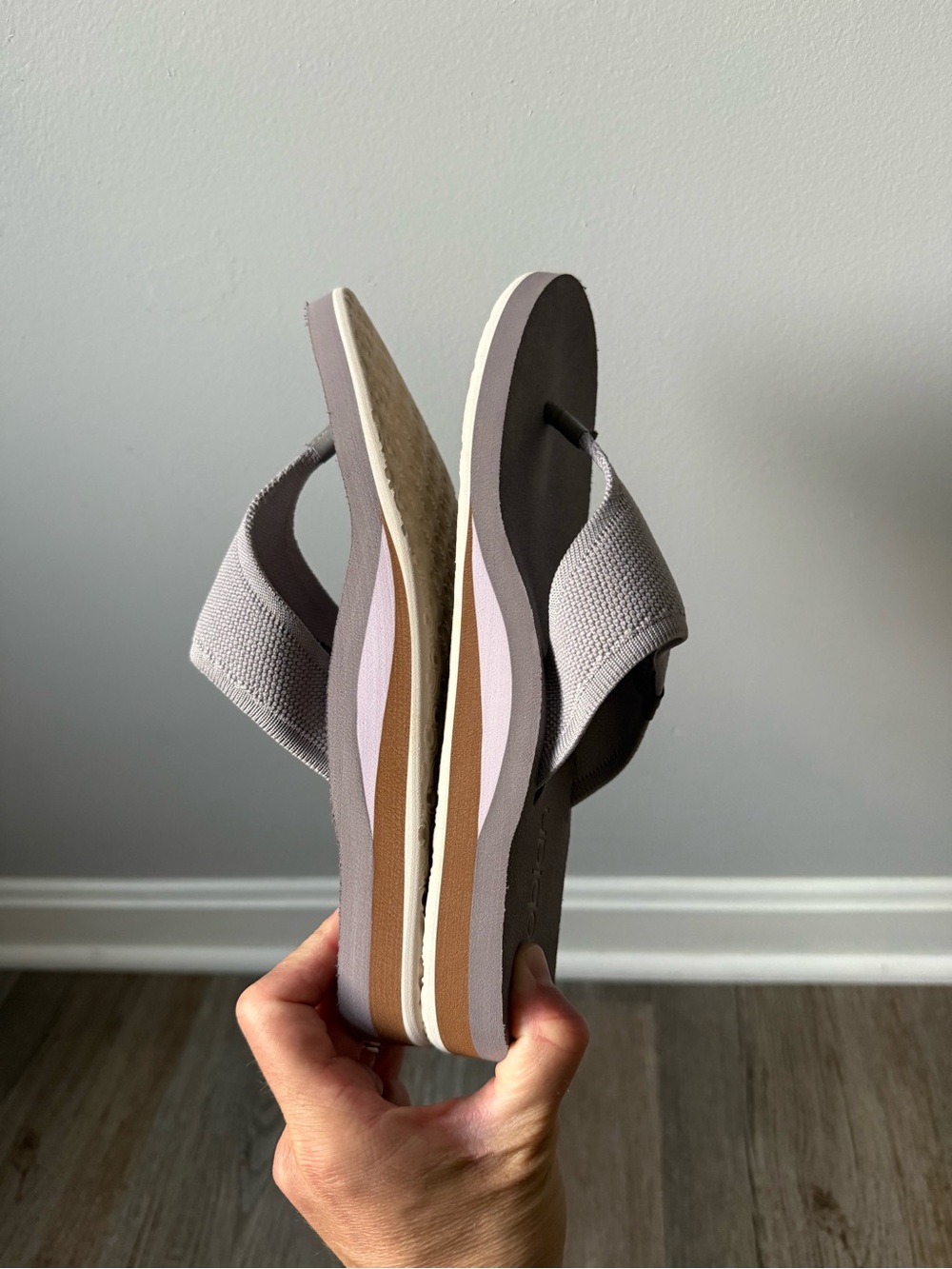 Cobian Bermuda Bounce Zinc Gray Platform Thong Sandals Flip Flops Comfy Size 8 - Picture 11 of 14